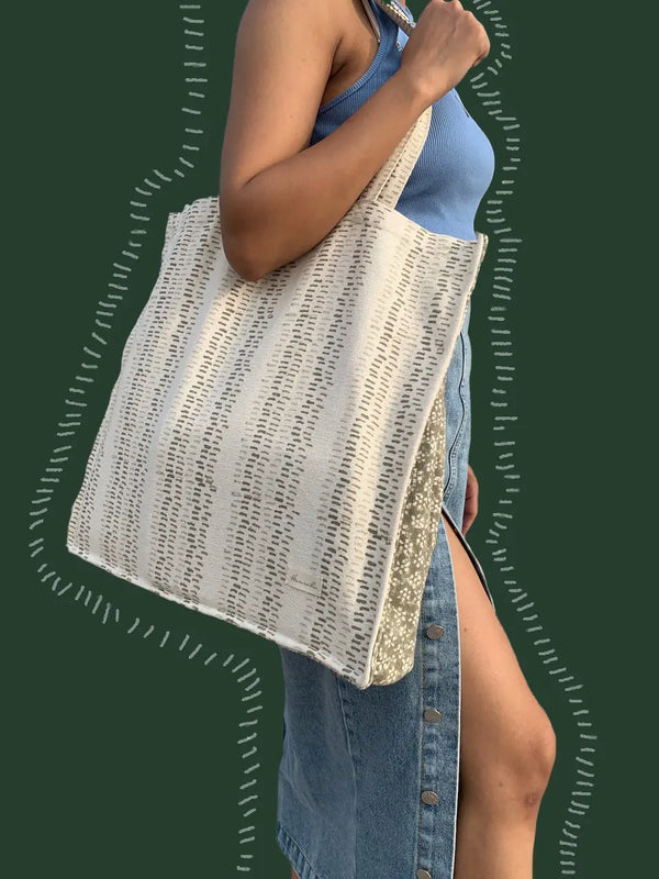 Humraha Tote- Ivory Dash