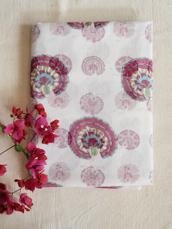 Flower Fall- Cotton Kota Doria Fabric