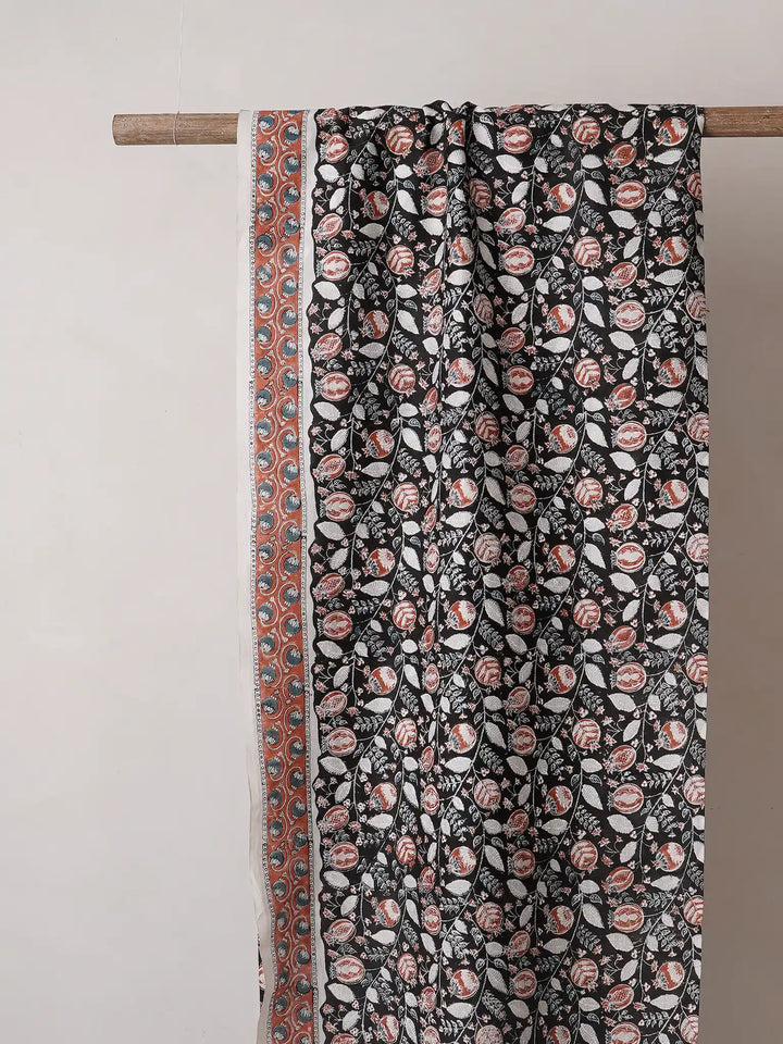 Anar Midnight- Heavy Chanderi Fabric