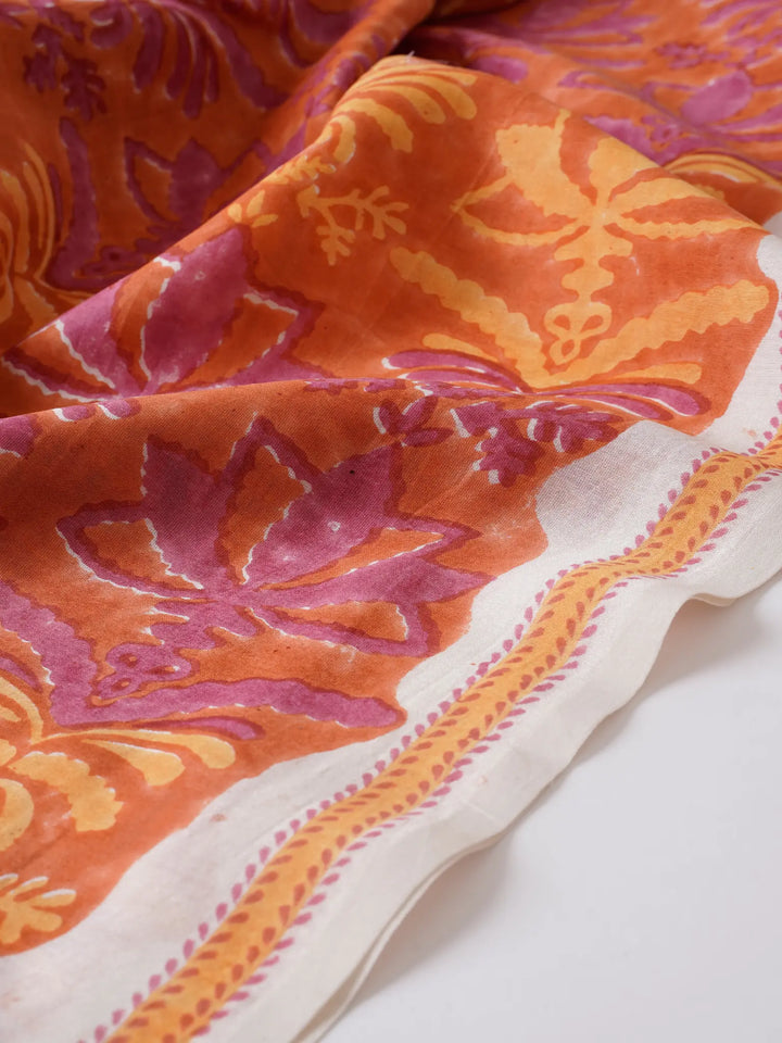 Baavri Sunset- Heavy Chanderi Fabric