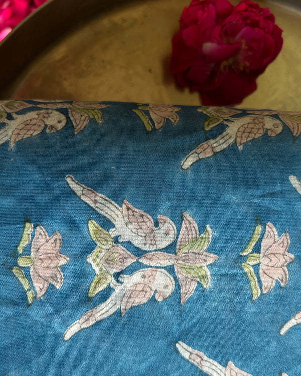 Mithu Teal- Heavy Chanderi Fabric